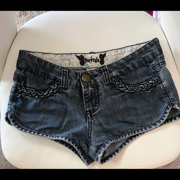 Freestyle Revolution Pants - Freestyle Revolution Denim Lowrise short shorts